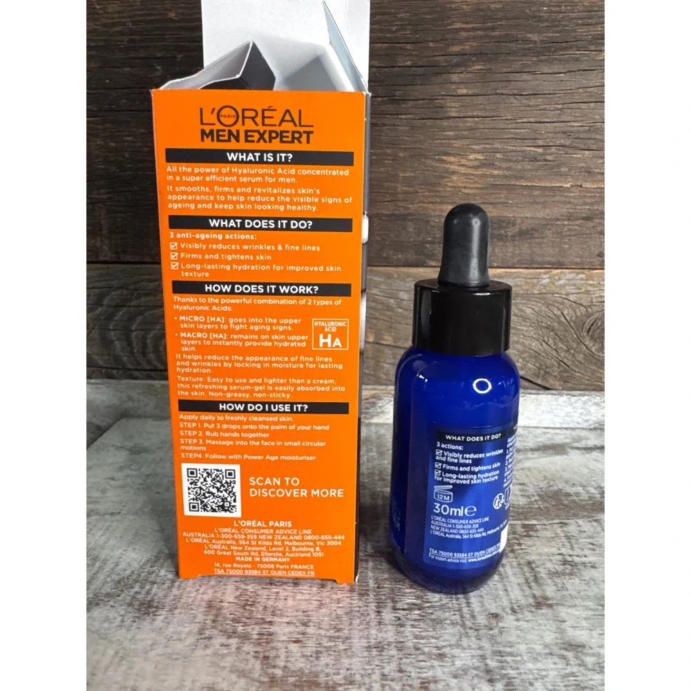 Loreal Men Expert Power Age Multi-Action Serum | Hyaluronic Acid | MSRP $22